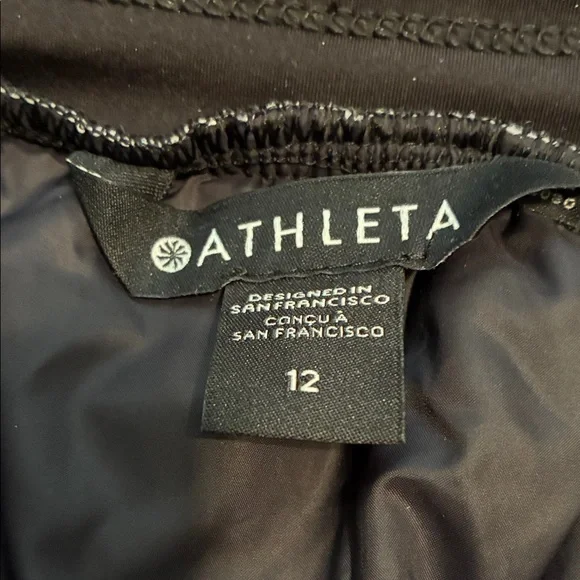 Athleta Black Quilted Women's Skirt NWT New - Picture 5 of 7